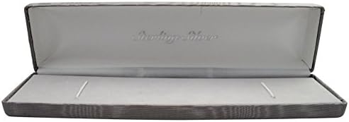 Grey Velvet Bracelet Gift Box Travel Storage Display Case Size 8 Inches by 2 Inches