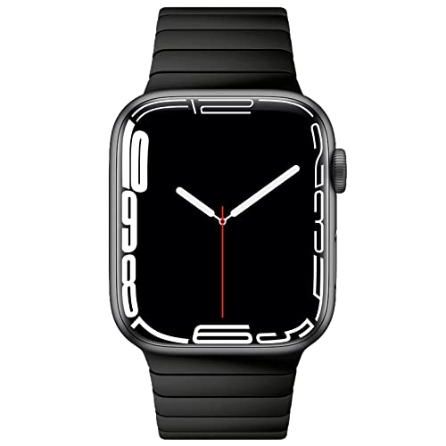 NewWays 49mm 46mm 45mm 44mm 42mm(Series 3 2 1) Metal Strap Compatible with Apple Watch,Solid Stainless Steel Link Replacement Band for iWatch Ultra 3 2 1,Series 11/10/9/8/7/6/5/4/3/2/1/SE,Black