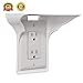 Power Perch Outlet Shelf -Easy Installation, Wall Outlet Shelf ， No Additional (white)