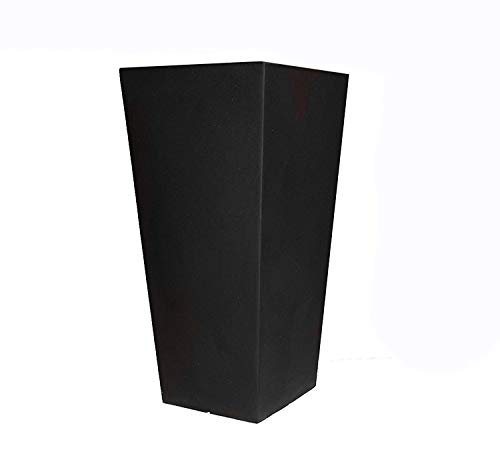 Tusco Products CTU32BK Cosmo Tall Planter, Black, 32-Inch (Pack of 2)