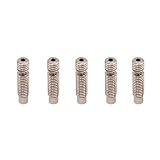 WINSINN 3D Printer All-Metal Titanium Heatbreak Throat, Compatible with E3D V5 V6 Hotend Extruder Short Heat Break - M6 1.75mm (Pack of 5Pcs)