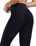 CRZ YOGA Women's Hugged Feeling High Waist Yoga Pants Workout Running Leggings with Pocket