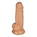 Ultra Realistic 6.5 Inch Dildo for Beginners with Strong Suction Cup,LUV-SPOT Men's Flexible Cock with Balls Lifelike Penis Anal Sex Toys Orgasm for Women Masturbation
