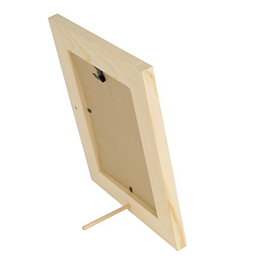 Unfinished Solid Wood Photo Picture Frames 5x7 Inch Ready To Paint for DIY Projects Set of 5