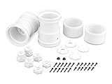J Concepts Inc. Tribute 2.6 x 3.6 Monster Truck Wheel, White (2), JCO3377W