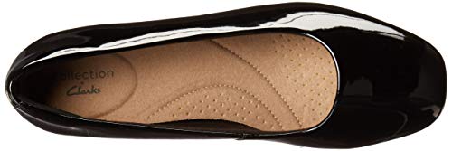 Clarks Women's Marilyn Leah Pump, Black Patent Synthetic, 7.5 | Pricepulse