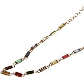 Gold Layered Qubic Zirconia Necklaces for Women, 14K Gold Plated Dainty Gold Chain Necklace,Herringbone Gold Necklaces Set