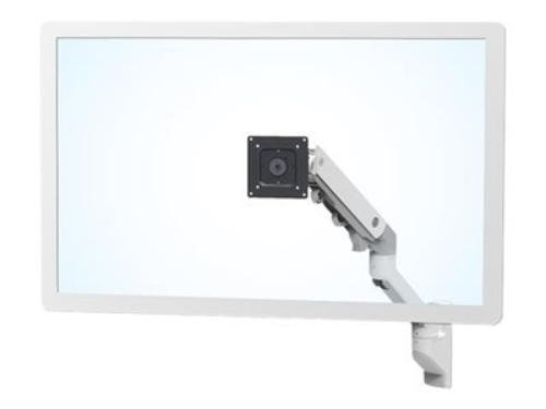 Ergotron 45-478-026 HX Wall Mount Monitor Arm in Color Polished Aluminum for 20-42 lbs Monitors