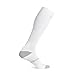 Plus Size Compression Socks 4 Wide Calf, Big and Tall, Men & Women 15-20 mmHg Reduce Pain Swelling. Maternity Nurse Travel Diabetic & Medical (WF LG, WHITE)