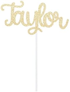 Custom Glitter Name Cake Topper - any color