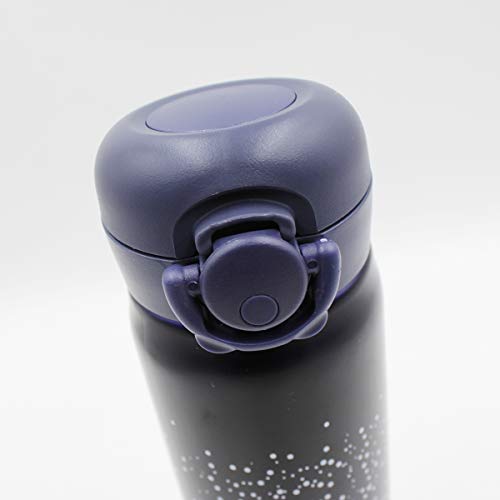 Aimeio Cute Insulated Water Bottle Thermoses Starry Sky Stainless Steel Thermal Vacuum Cup Leak Proof Flask for Adult Kids Home School Travel,17 oz - Thumbnail 6