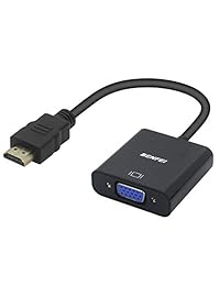 Benfei - Adaptador HDMI a VGA (macho a hembra), color negro