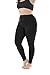 ZERDOCEAN Women's Plus Size Modal Lightweight Full Length Leggings Black 3X