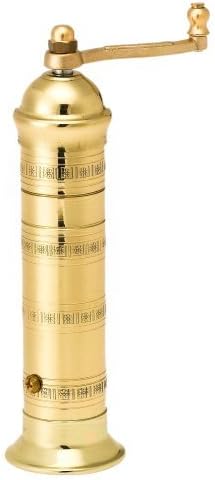 Pepper Mill Imports Atlas Pepper Mill, Brass, 7.5 by Pepper Mill Imports