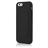 iPhone 6S Case, Incipio STOWAWAY [Kickstand][Credit Card] Wallet Cover fits both Apple iPhone 6, iPhone 6S - Black/Black