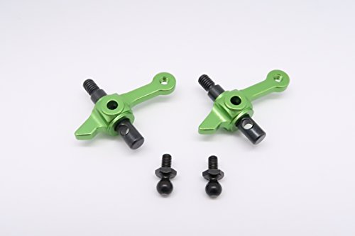 Tamiya DT-03 Upgrade Parts Aluminium Front Knuckle Arm - 1Pr Green