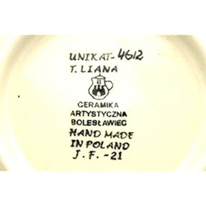Polish Pottery Mug – Big Straight Sided – Unikat Signature – U4612