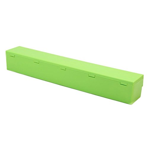 Cling Film Cutter - SODIAL(R) Plastic Kitchen Foil And Cling Film Wrap Dispenser Cutter Storage Holder£¨Green£