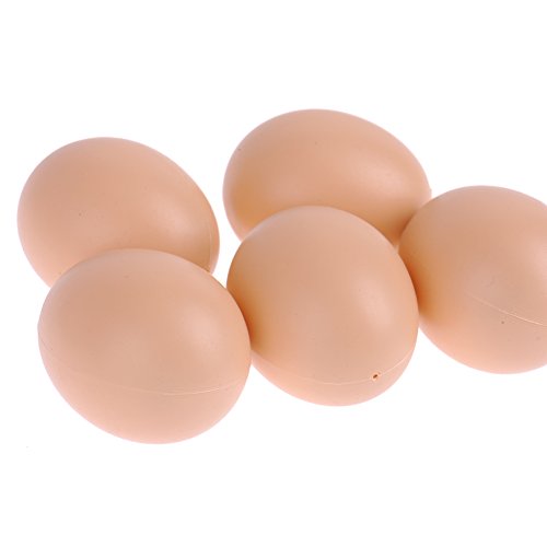 ZZM 5 PCS Geflügel Coop gefälschte Eier Künstliche Kunststoff Dummy-Ei für Huhn-Henne – Bild 6