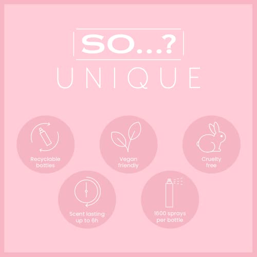 So…? Unique Body Mist Set - Perfumes for Women with Fresh, Floral, Sweet Scents - 6 Hour Wear Body Spray for Women - Travel Size Gift Set - 6 pcs