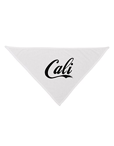 TooLoud California Republic Design - Cali Printed White Dog Bandana 26"