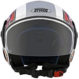 Studds CUB D2 Open Face Helmet with Bubble Sticker (White, M) Studds CUB D2 Open Face Helmet with Bubble Sticker (White, M)
