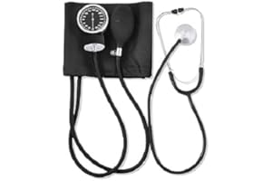Blood Pressure Monitor with Stethoscope, Aneroid Sphygmomanometer, Manual BP Cuff and Case