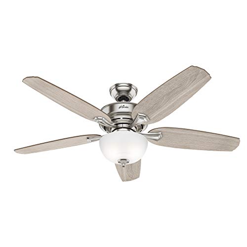 Hunter Fan 54 inch Casual Noble Bronze Indoor Ceiling Fan with Light