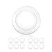 PARMIDA (12 Pack) 5/6 Inch Dimmable LED Disk Light Surface Flush Mount 15W, UL Listed, Recessed Retrofit Ceiling Lights, Energy Star, Installs into Junction Box Or Recessed Can,1050lm - 2700K