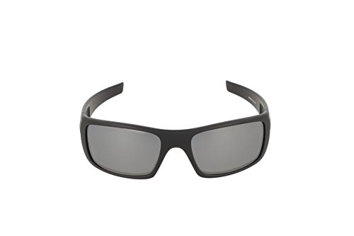Oakley Men's Crankshaft Rectangular Eyeglasses, Matte Black/Black Iridium Polarized, 60 mm