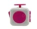 Muggle Shop Fidget Toy Cube Relieves Stress and Anxiety for Children and Adults, White/Pink