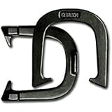 Gordon Professional Pitching Horseshoes - NHPA Sanctioned for Tournament Play - Drop Forged Construction - One Pair (2 Shoes) - Black Finish - Medium Weight