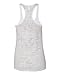 Ladies Burnout Racerback Tank (White) (Large)