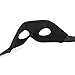 BengPro Men's Black Venetian Mardi Gras Masquerade Mask Faux Leather Halloween Costume Fancy Decorative Half Mask