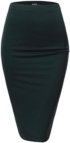 Mabssi women long skirt, Medium, CAWBLS03_Green