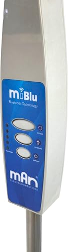 Ventilador de Pedestal Inteligente 18” MAN Smart M Blu con App Bluetooth, 3 Velocidades, Oscilatorio, Temporizador, 120 W, Altura Ajustable, Gris
