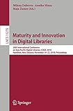 Maturity and Innovation in Digital Libraries: 20th