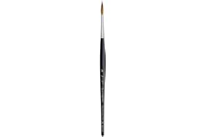 DA VINCI BRUSHES da Vinci Watercolor Series 35 Maestro Paint Brush, Round Long Taper Kolinsky Red Sable, Size 5 (35-05)