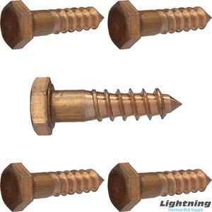 Amazon Co Jp Lagスクリューボルト六角ヘッドsiliconブロンズグレード651 3 8 X 2 1 2 数量1 Diy 工具 ガーデン