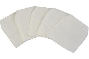 Premium Cloth Vacuum Filter for XLC02, LC01 & BCL180 Vacuums Pack of 5, Reusable Material