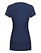 Bepei Women Slit V Neck Short Sleeve Summer Tunic Tops for Legging Casual Shirt