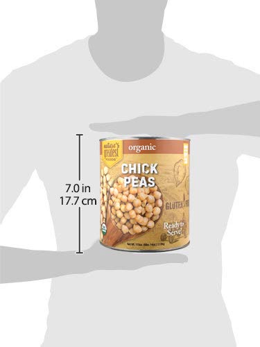 Nature's Greatest Foods, Organic Chick Peas, Bulk, Ready to Serve, No. 10 Can, 110 OZ (6 LBS 14 OZ)