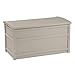Suncast 50-Gallon Medium Deck Box - Lightweight Resin Indoor/Outdoor Storage Container and Seat for Patio Cushions and Gardening Tools - Store Items on Patio, Garage, Yard - Gray primary