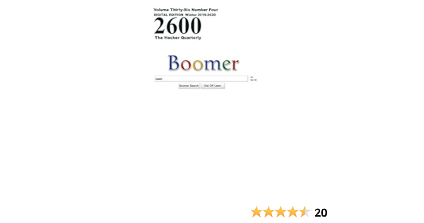 Amazon Com 2600 Magazine The Hacker Quarterly Winter 2019 2020 Ebook Magazine 2600 Magazine 2600 Kindle Store