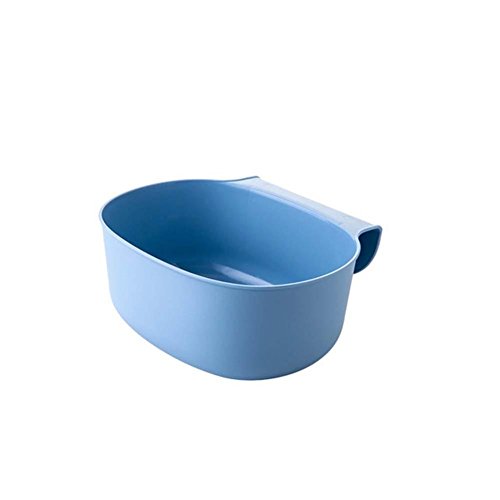 Click Here to See More Images VESNIBA Environmental Hanging Kitchen Cabinet Door Trash Rack Style Storage Garbage Boxs (Blue)