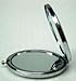 Gift Square Décor Purse Handbag Double Compact Cosmetic Mirror - Two Butterflies - Dark Purple