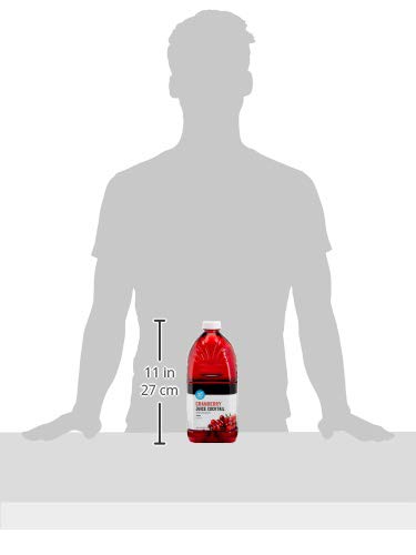 AMAZON BRAND – HAPPY BELLY JUICE COCKTAIL, CRANBERRY, PLASTIC BOTTLE, 64 FL OZ (PACK OF 1)