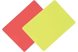 Lwuey Professional Referee Cards, Sport Officials Penalty Card Soccer Kit Football Red and Yellow Warning Ejection Coach Gear Accessories Basketball Matches Schools Stadiums Game Training Competition