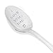 Dad birthday gifts from daughter and son- I love you dad engraved stainless steel tea coffee and dessert spoons,fathers day gifts,7 inches