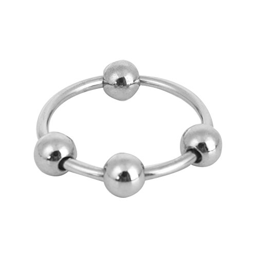 YXTech 1Pc Stainless Steel Male Penis Cock Ring Male Erection Aid Adult Sex Toy (30mm/33mm/ 35mm) (35mm)
